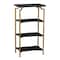 Household Essentials Crown 43" 4-Tier Bookshelf